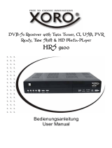 Xoro HRS 9100 Bedienungsanleitung