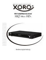 Xoro HRS 8800 HD  Bedienungsanleitung