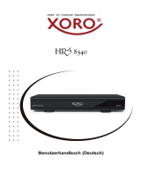 Xoro HRS 8540 Bedienungsanleitung