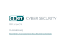 ESET Cyber Security for macOS Schnellstartanleitung