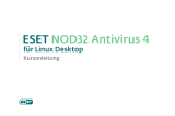 ESET NOD32 Antivirus for Linux Desktop Schnellstartanleitung