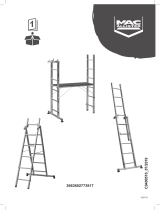 Mac Allister Échelle d'escalier multiposition à plateforme 2 x marches - 3,3 m Benutzerhandbuch