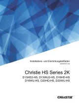 Christie D13WU2-HS Installation Information