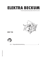 Elektra Beckum BW 750 Bedienungsanleitung