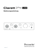 Focusrite Clarett 2Pre USB Benutzerhandbuch