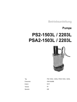Wacker Neuson PSA21503L Benutzerhandbuch