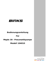 Binks Maple Pumps Benutzerhandbuch