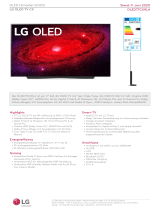 LG OLED77CX9LA Datenblatt