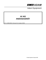 Adam Equipment AE402 Benutzerhandbuch