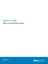 Dell G7 17 7700 Schnellstartanleitung