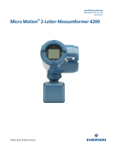 Micro Motion Micro Motion 4200 Bedienungsanleitung