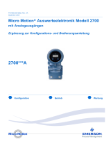 Micro Motion Auswerteelektronik Modell 2700 mit Analogausgängen Bedienungsanleitung