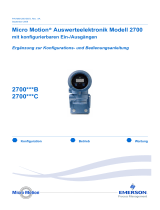Micro Motion Auswerteelektronik Modell 2700 mit konfigurierbaren Ein-Ausgängen Bedienungsanleitung