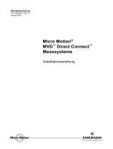 Micro Motion MVD Direct Connect Messsysteme Installationsanleitung
