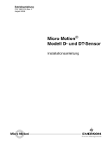 Micro Motion Modell D- und DT-Sensor Installationsanleitung