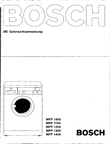 Bosch wff 1100 Bedienungsanleitung