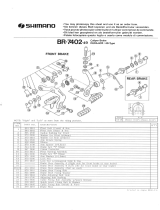 Shimano BR-7402 Exploded View