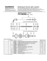 Shimano FH-M290-7QR Exploded View