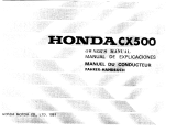Honda CX500 / CX500C Bedienungsanleitung