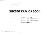 Honda CX500 / CX500C Bedienungsanleitung