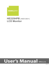 Hannspree HE225HPB Benutzerhandbuch
