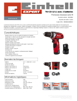 EINHELL TE-CD 12 Li with 2nd Battery Product Sheet