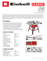 EINHELL TC-TS 2225 U Product Sheet