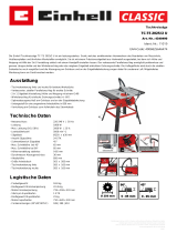 EINHELL TC-TS 2025/2 U Product Sheet