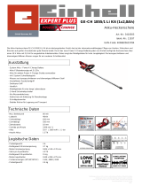 EINHELL GE-CH 1855/1 Li Kit (1x2,0Ah) Product Sheet