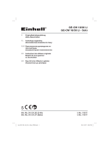 EINHELL GE-CM 18/30 Li (1x3,0Ah) Benutzerhandbuch