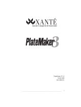Xanté PlateMaker 3 Benutzerhandbuch