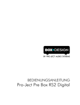 Pro-Ject Pre Box RS2 Digital Anleitung