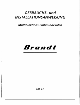 Groupe Brandt FAT24X1G Bedienungsanleitung