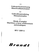 Groupe Brandt BFV1209A Bedienungsanleitung