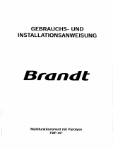 Groupe Brandt FBP25B1G Bedienungsanleitung