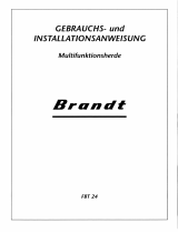 Groupe Brandt FBT24X1G Bedienungsanleitung