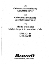 Groupe Brandt EFH302D Bedienungsanleitung