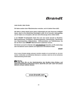Brandt EFE310K Bedienungsanleitung