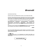 Brandt EFE8500F Bedienungsanleitung