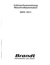 Groupe Brandt WFH1011 Bedienungsanleitung