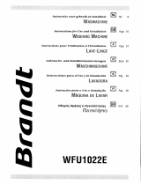 Groupe Brandt WFU1022E Bedienungsanleitung