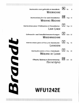 Groupe Brandt WFU1242E Bedienungsanleitung