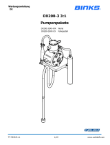 Binks DX200 3:1 Ratio Diaphragm Pump Benutzerhandbuch