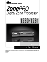 dbx Zone Pro 1261 Benutzerhandbuch