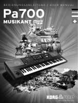 Korg PA-700 Musikant SD Dongle Benutzerhandbuch