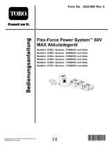 Toro Flex-Force Power System 6.0Ah 60V MAX Battery Pack Benutzerhandbuch