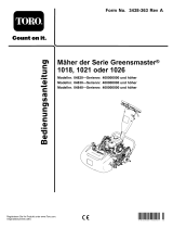 Toro Greensmaster 1018 Mower Benutzerhandbuch