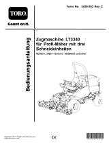 Toro LT3340 Heavy-Duty Triple Turf Mower Traction Unit Benutzerhandbuch