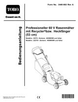 Toro 53cm Heavy-Duty 60V Recycler/Rear Bagger Lawn Mower Benutzerhandbuch