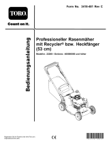 Toro Heavy-Duty Proline 53 cm Professional Walk Behind Mower 22280 Benutzerhandbuch